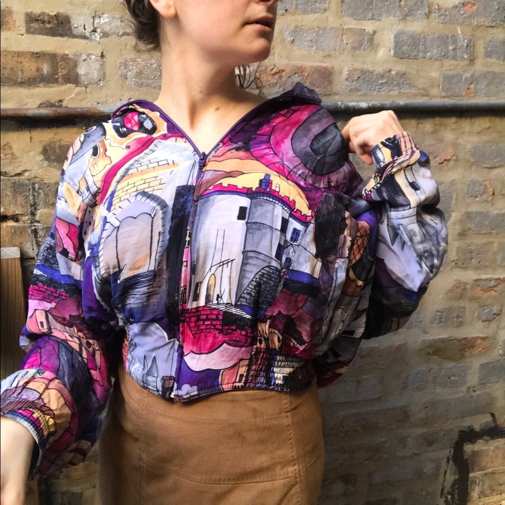 Vintage Ultimate 90s Medieval Scene Windbreaker